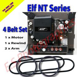 Elf NT Series Replacement Projector Drive Belts - Set of 4